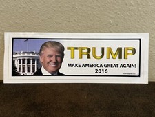 Donald Trump Official 2016 Presidential Campaign  MAGA  Bumper Sticker RARE 