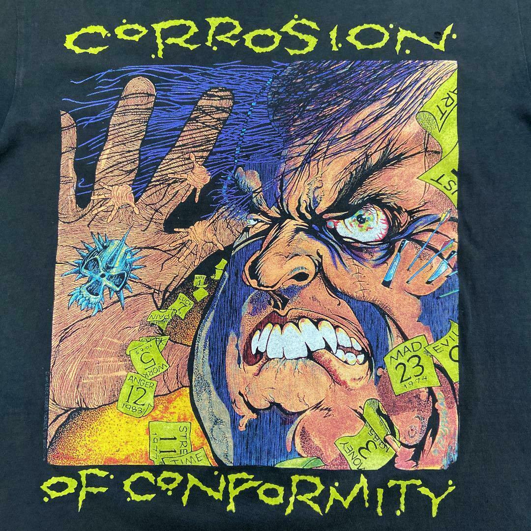 Vintage 90S Corrosion Of Conformity Scary T-Shirt Black