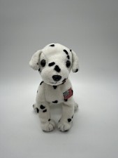 TY FDNY Dalmatian Beanie Baby- Rescue 2001 9/11 tribute 6" tall