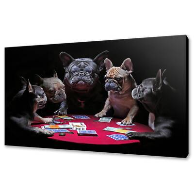 Hund Wandbild Hund Leinwandbild Hund individuelle Kunst Französische Bulldoggen Wandbehang