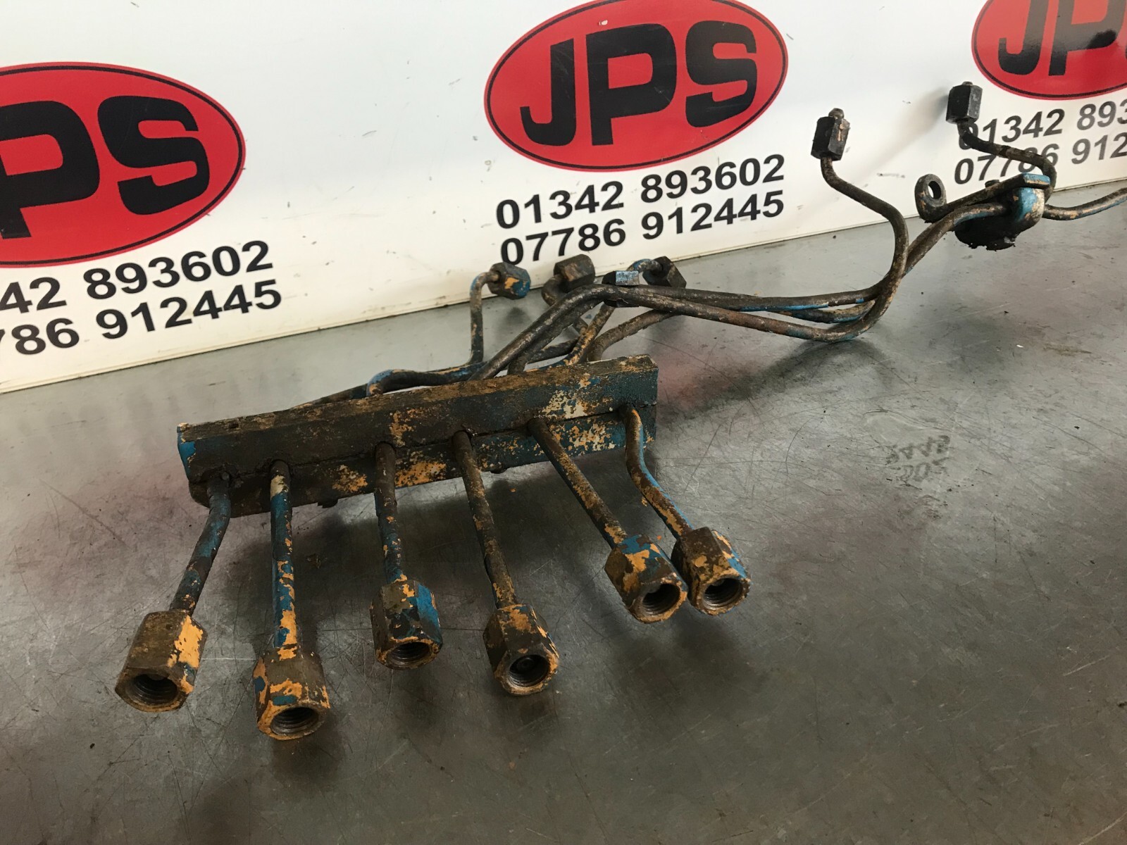 Diesel injector feed pipe set X Rolls Royce SF65C 6 cylinder engine...£ ...