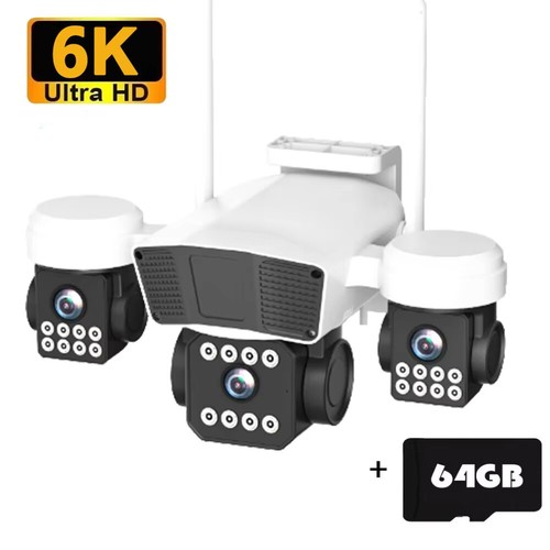 12MP UHD WIFI Security Camera 3 PTZ Outdoor Monitor Night Vision Waterproof CCTV - Picture 18 of 20