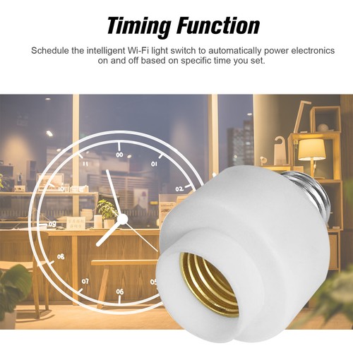 1/2/3/4pc Wireless WiFi E27 Light Bulb Holder Lamp Socket Adapter For Alexa T8O3 - Picture 5 of 12