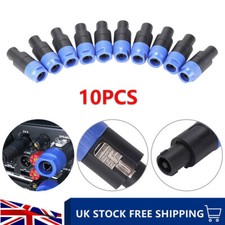 10Pcs Speakon Male Plug Speaker 4 pin Type Audio Cable Connector uk