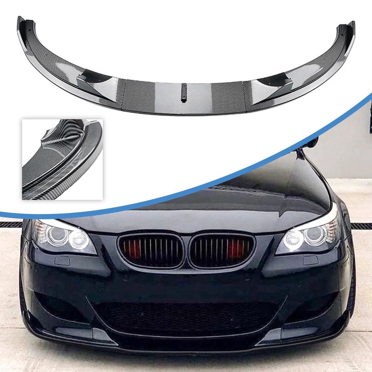 Car Front Bumper Spoiler Lip Body Kit For BMW 5 Series E60 E61 M5