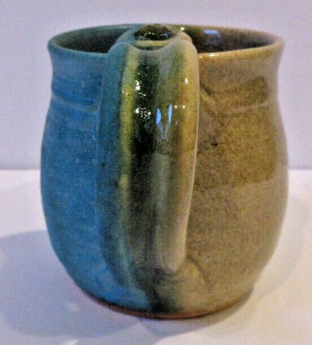 Mudd Pottery Handmade Studio Art Pottery Two-Tone Coffee Tea Mug - Asheville NC - Picture 4 of 8