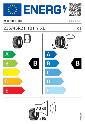 TYRE SUMMER MICHELIN 235/45 R21 101Y PILOT SPORT EV ACOUSTIC - Picture 2 of 5