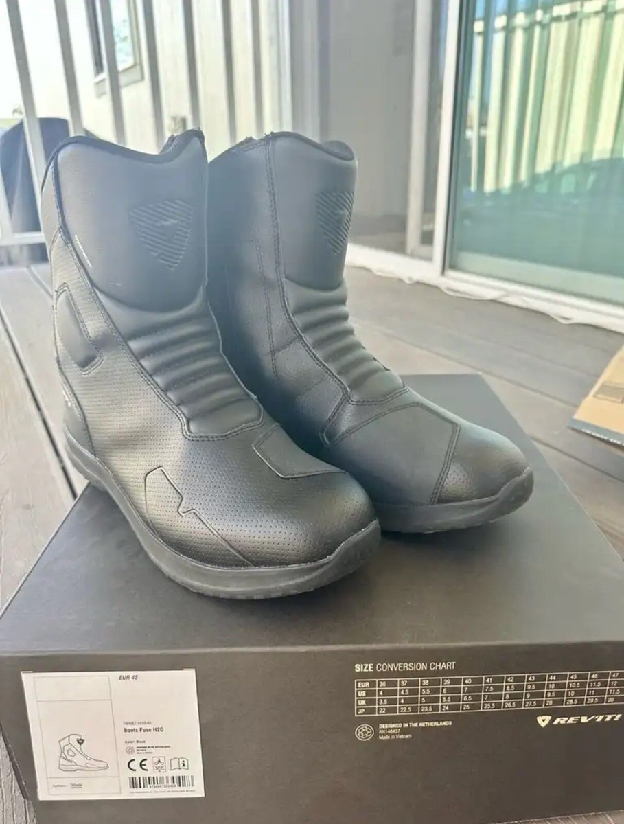 Rev'It Fuse H2O Mens Waterproof Motorcycle Boots Black