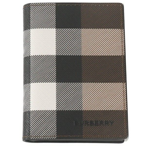 BURBERRY Card Case Holder Vintage Check Flint Dark Birch Brown 8052798 A8900 NEW - Picture 1 of 8