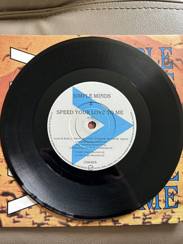 SIMPLE MINDS Speed Your Love to Me 1983 UK 7" Vinyl Single Bass Line VS649. - Picture 4 of 6