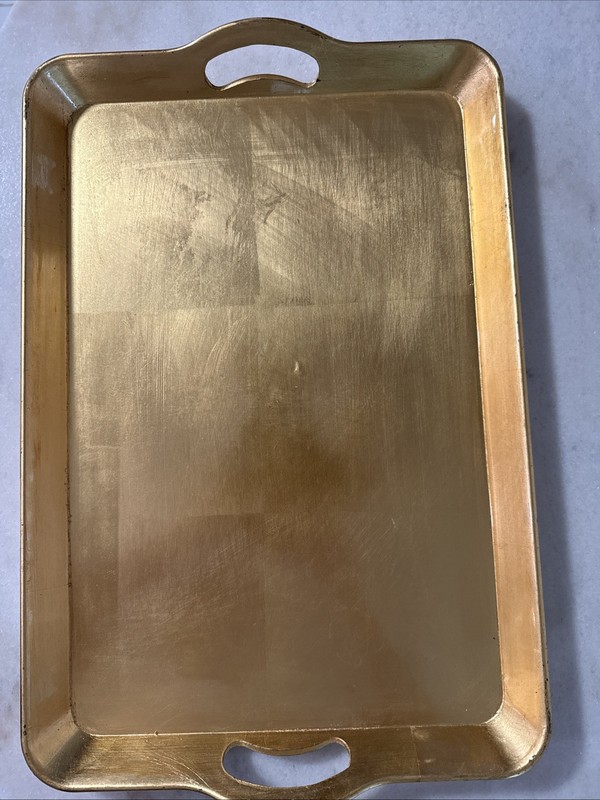 Serving Tray Gold With Handles