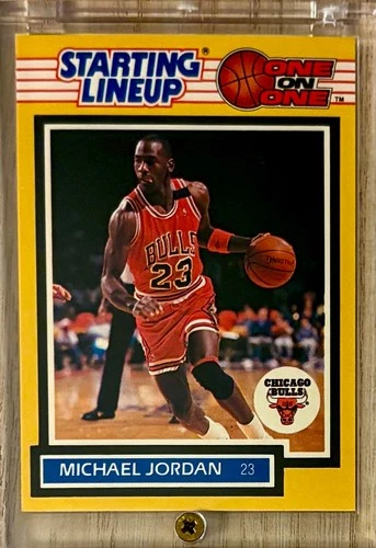 New ListingMichael Jordan 1989 Kenner Starting Lineup ONE ON ONE card and gold insert lot