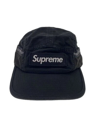 Casquette de camp militaire suprême coton noir uni homme AEq95