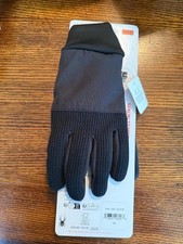 NWT Spyder Men's Core Conduct Gloves 3M Thinsulate, Leather Palm. Medium Black
