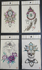 4 Sheets Premium Quality Middle Half Arm Temporary Tattoos For Men  Women 23