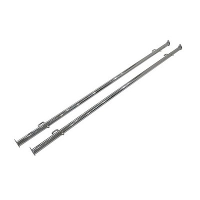 Econoco Clamp-On Hangrail For Double Bar Garment Racks K40 And K41 Chrome Lot of