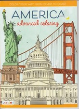 America Advanced Coloring Book for Adults BENDON Publishing