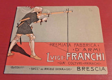 PREMIATA FABBRICA D'ARMI L. FRANCHI BRESCIA CATALOGO PUBBLICITARIO PRIMO 900