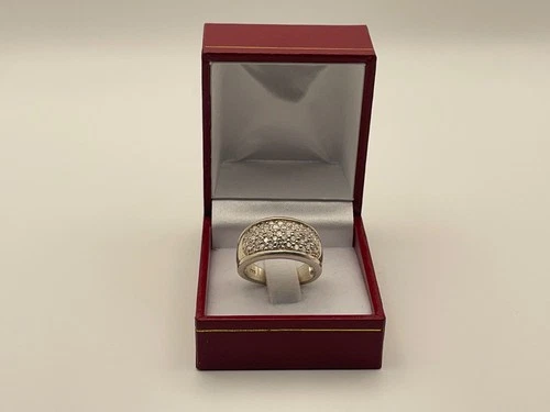 Silver 925 Stamped Dress Ring Size P