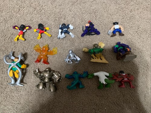 Marvel Super Hero Squad Lot 14 Lizard Falcon Hawkeye Punisher Human Torch Logan - Picture 5 of 8