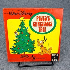 Walt Disney Pluto's Christmas Tree Super 8 B/W Film Home Movies Chip n Dale Box
