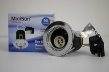 MiniSun Fire Rated Downlight – 90 Minutes, Chrome - Clearance Stock