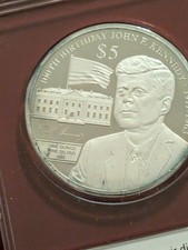 5 Dollar Samoa, 1 Oz Silber 2017, 100 Geburtstag Von John F. Kennedy, Zertifikat