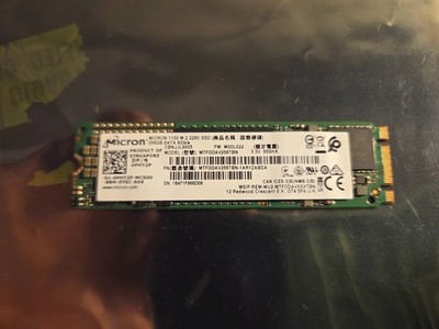 Micron 256GB SSD MTFDDAV256TBN	1100 M.2 2280 6GB/S Storage Drive Apple Mac PC