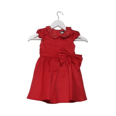 David Charles, Kleid, Größe: 104, Rot, Polyester, Gepunktet, Mädchen #OQn