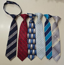 Tie Clip On Size Length 10.5" Youth Lot-6