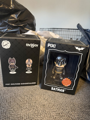 Thrilljoy Pix! Batman Chase Limited Edition Black Vinyl Figure Boxed