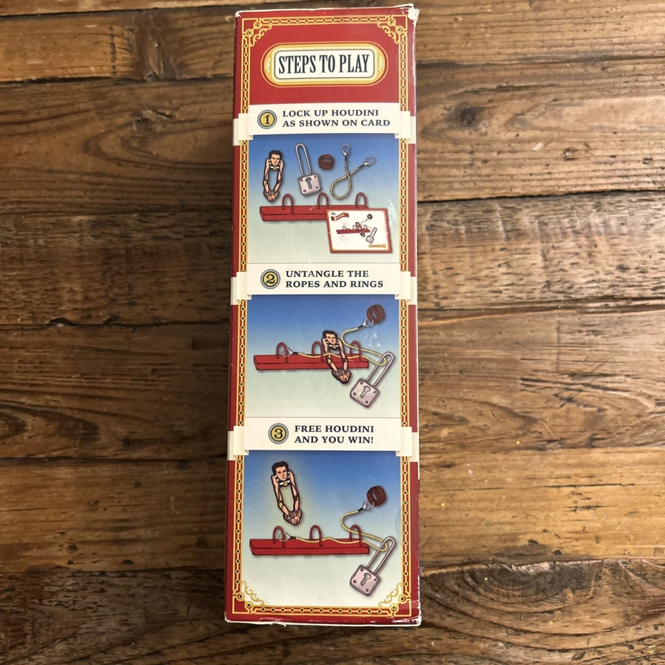 Rare Thinkfun Houdini Brainteaser Game World's First 40 Challenge Escape Puzzle - Image 2 of 4