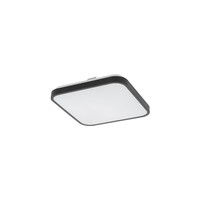 Led Deckenlampe Badezimmer IP44 Metall 1200 Lm L:33,5 Cm Deckenleuchte Schwarz