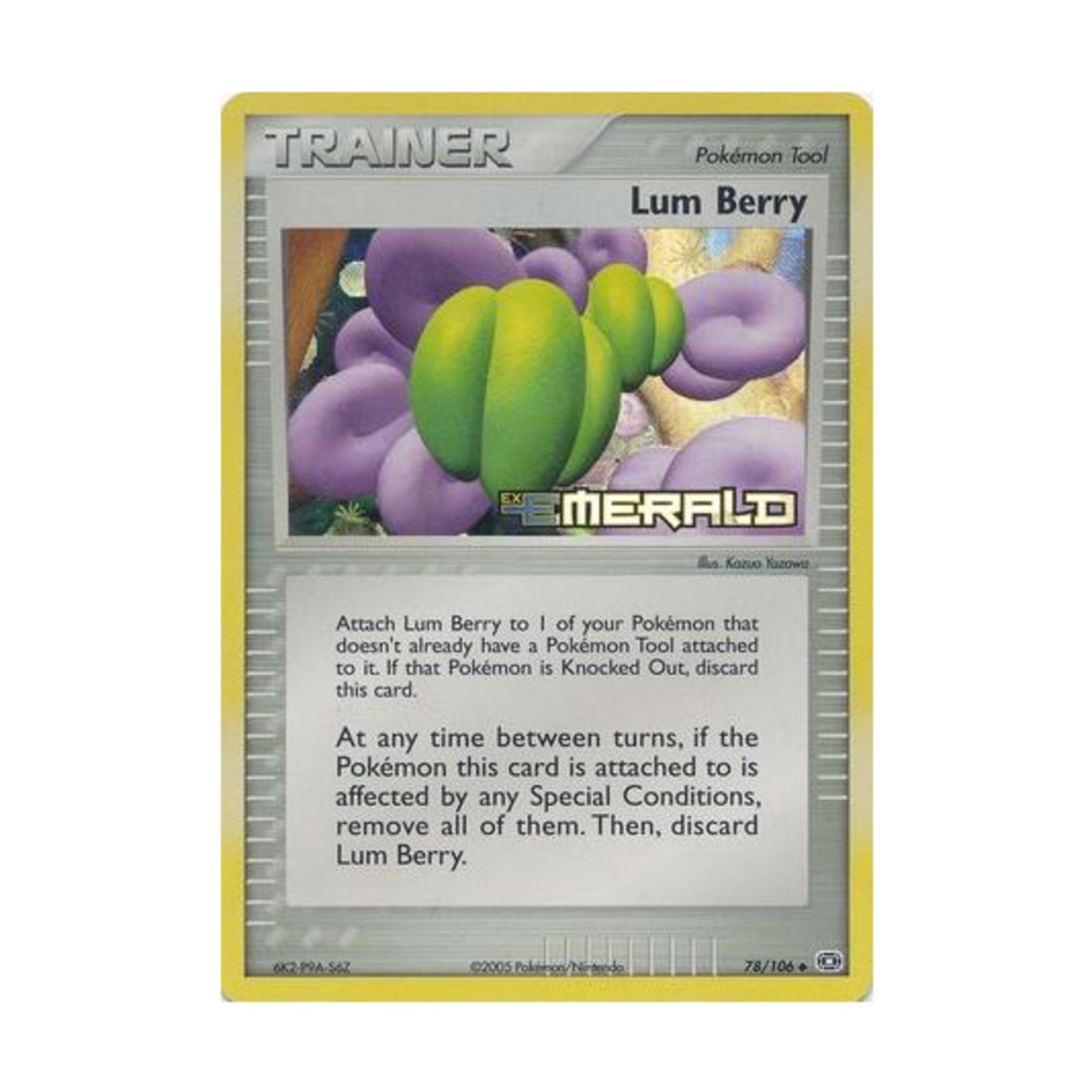Pokemon Emerald Lum Berry (U) #78 (Reverse Holo) NM