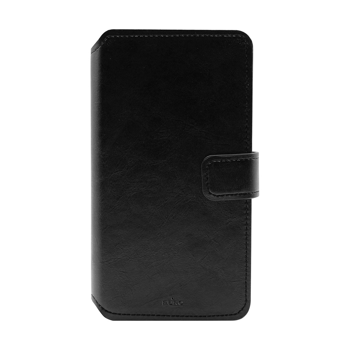 Étui portefeuille universel noir XL PURO avec 3 fentes pour cartes de smartphone