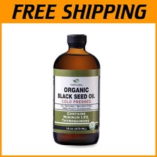 Glass Bottle 16oz Black Seed Oil - USDA Certified
