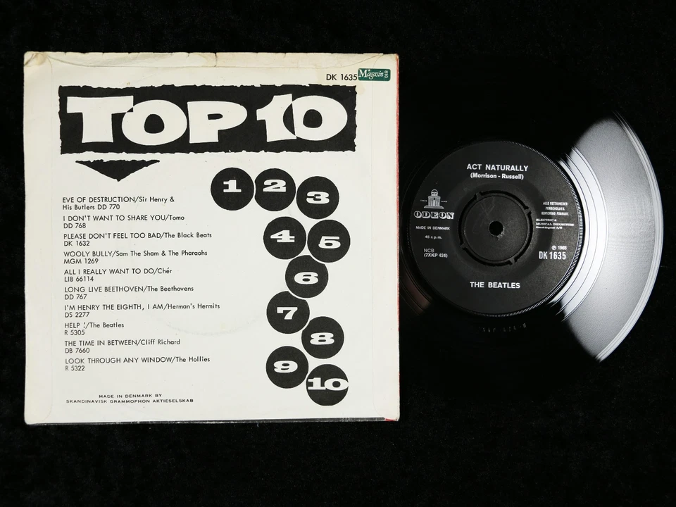 THE BEATLES - DENMARK - MONO - 7" SINGLES - SAMMLUNG (2) - Bild 3 von 4