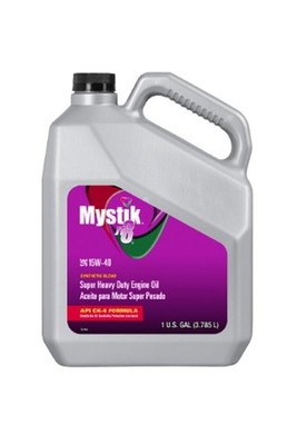 Mystik JT-8 15W-40 Synthetic Blend Heavy Duty Engine Oil, Case of 3 - 1 Gallon