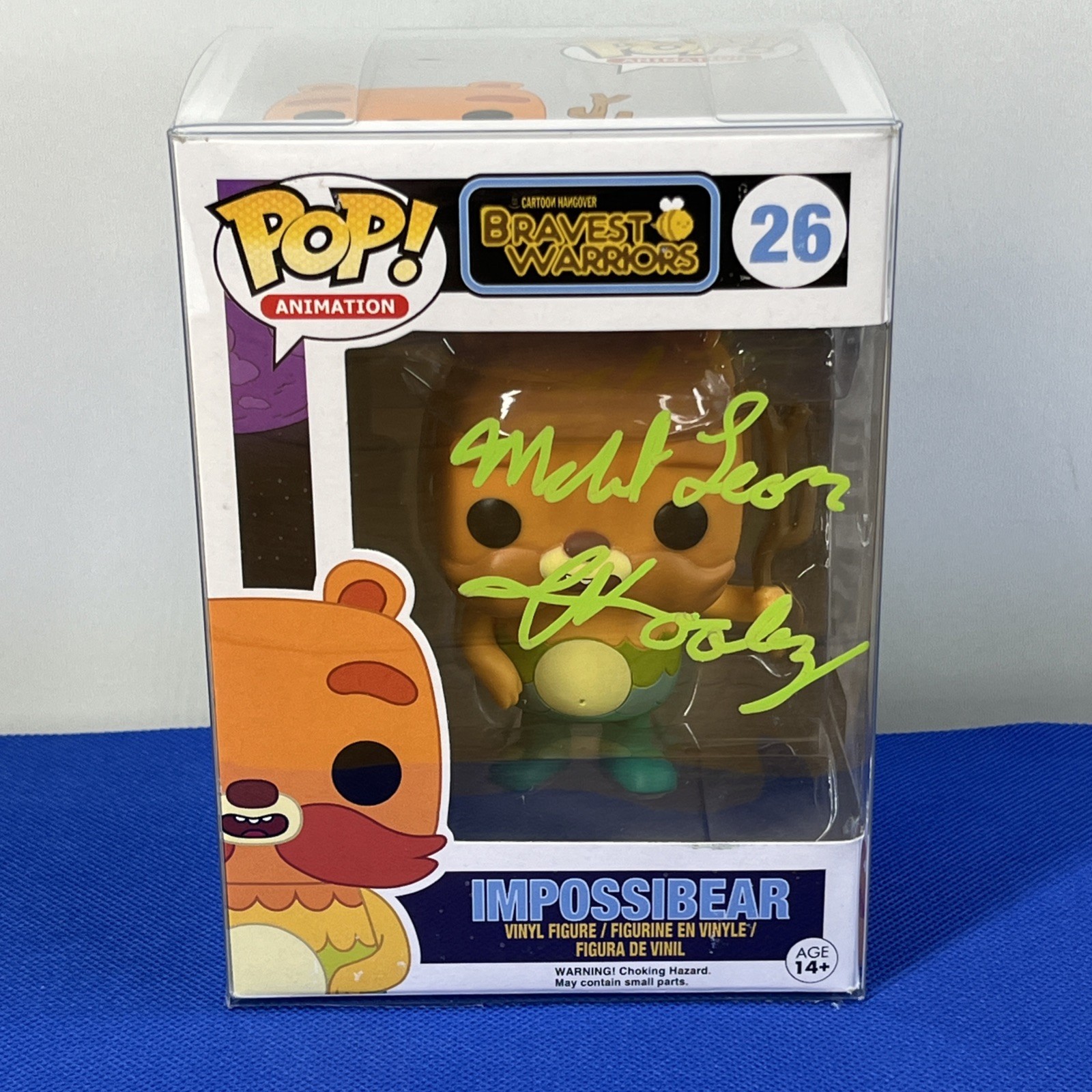 Michael-Leon Wooley Autographed Funko Pop Animation#26 Impossibear COA Hologram