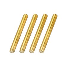 4Pcs M6x50mm Fully Threaded Rod 1mm Pitch Brass Right Hand All Thread Screw Stud