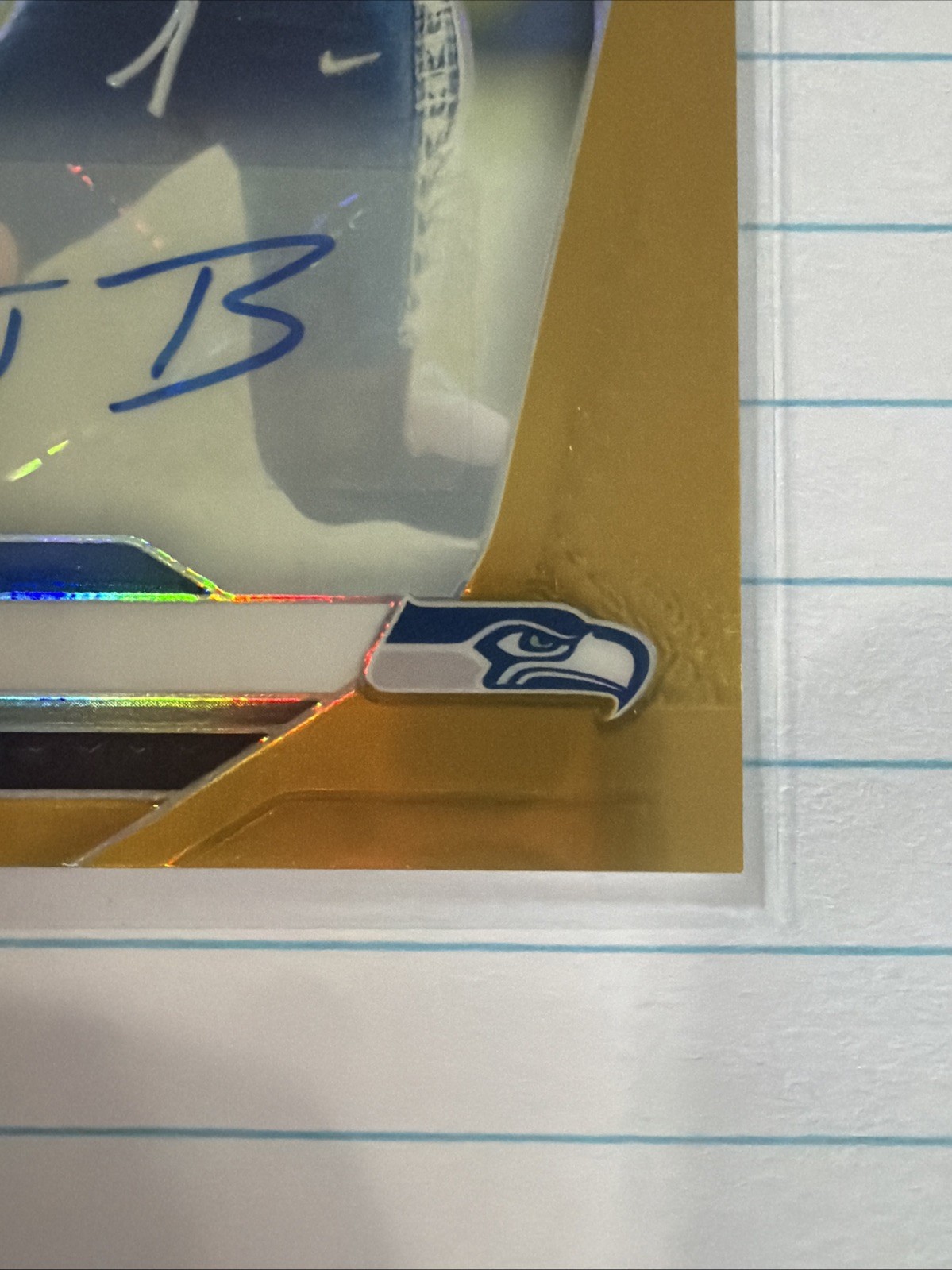 2024 Panini Prizm AJ Barner Gold Auto /10 view 4