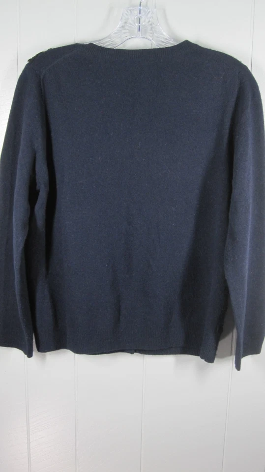 J. Кардиган Crew Junior L темно-синий черный с оборками на пуговицах подготовительный темно-академический - Изображение 2 из 4