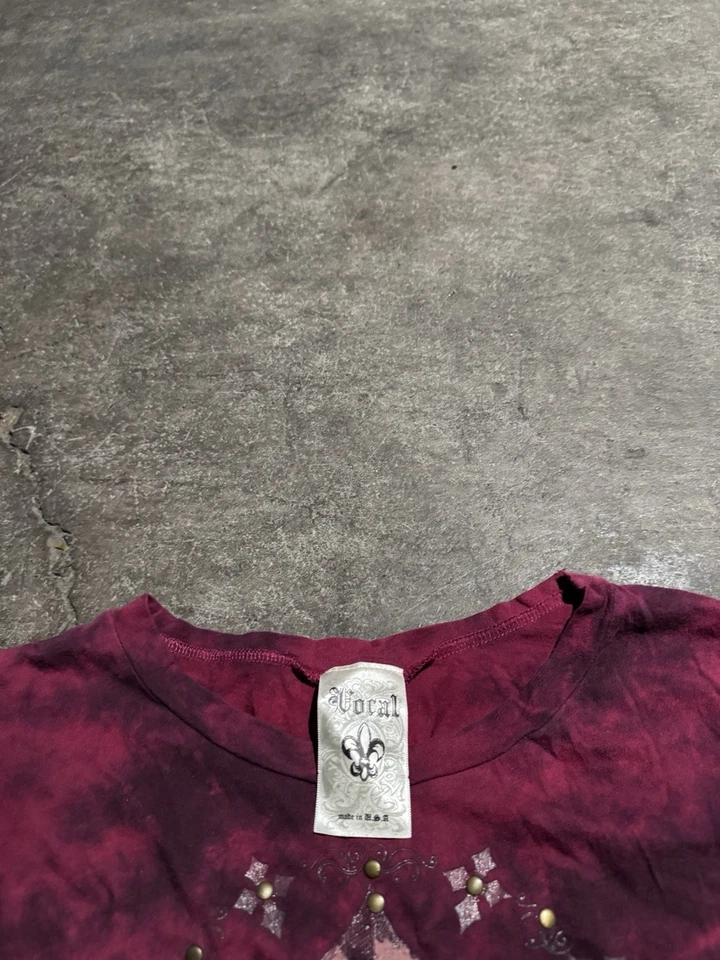 Cruz de Colección Y2K Vocal Affliction Manga Larga Tachonada Bling Foto 3 de 4