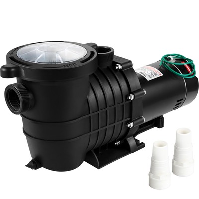 VEVOR Swimming Pool Pump 1HP Pool Pump 110/220V 5544GPH Above Ground Strainer