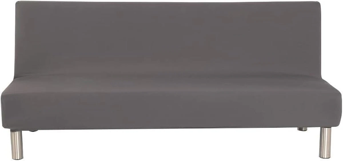 Copridivano Elastico ELEOPTION Per Divano Letto Senza Braccioli - Grigio, Morbido E Antiscivolo