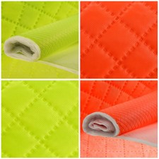 1m neonfarbener Steppstoff Raute Steppfutter neonfarben 420D PU-beschichteter