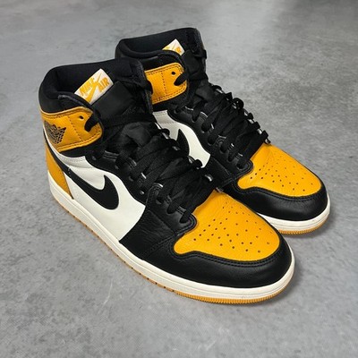 Air Jordan 1 Retro High OG Taxi Yellow Toe Nike Size: 9