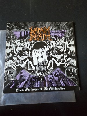 Napalm Death  From Enslavement To Obliteration LP Grind Death Metal Earache 1988