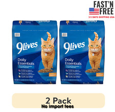 (2 pack) 9Lives Daily Essentials Dry Cat Food Chicken, Beef & Salmon, 20 lb