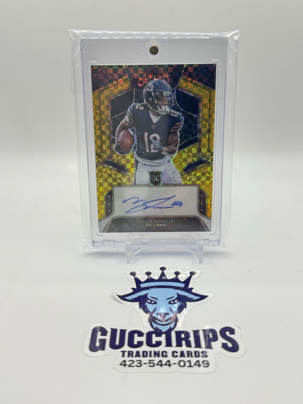 Velus Jones Jr. Panini Select Rookie Signatures #RSVJ Base